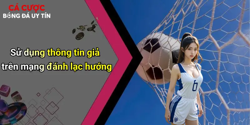 Sử dụng thông tin giả trên mạng đánh lạc hướng