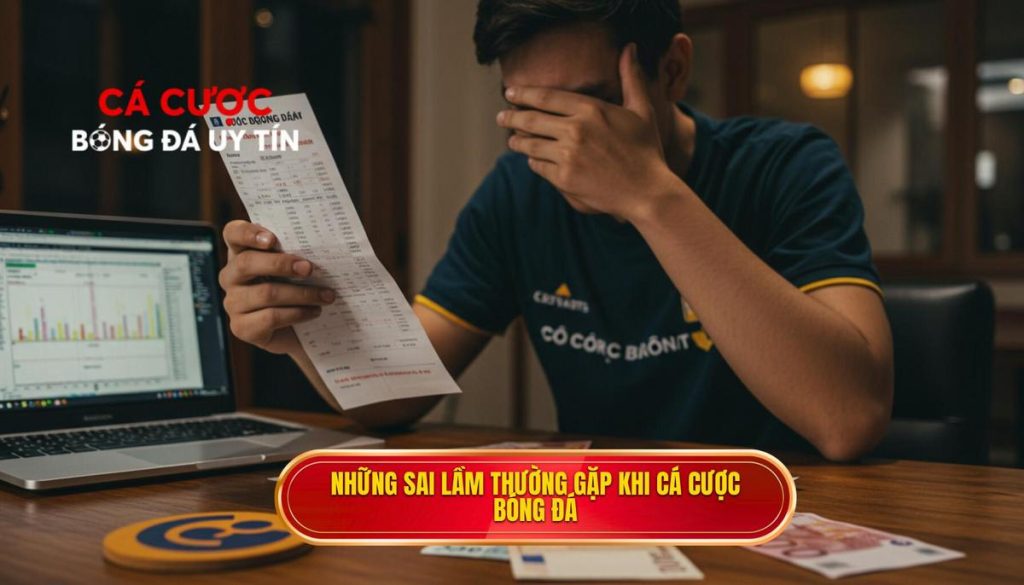 những sai lầm thường gặp khi cá cược bóng đá