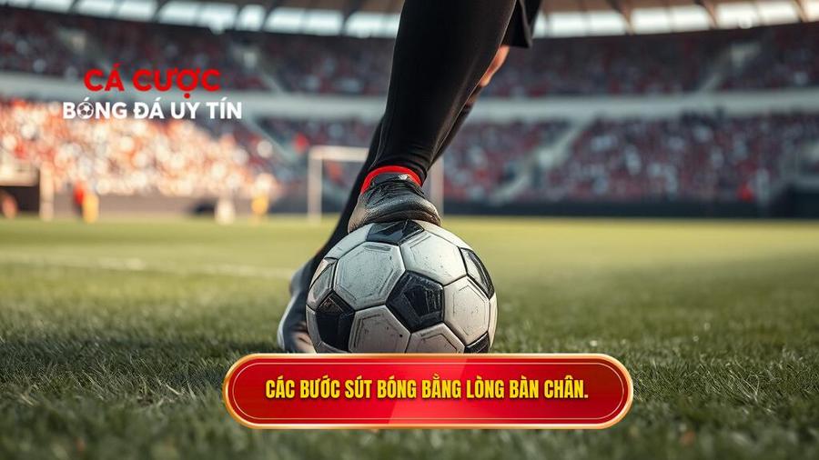 Các bước sút bóng bằng lòng bàn chân.
