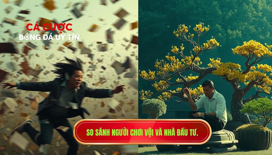 So sánh người chơi vội và nhà đầu tư.